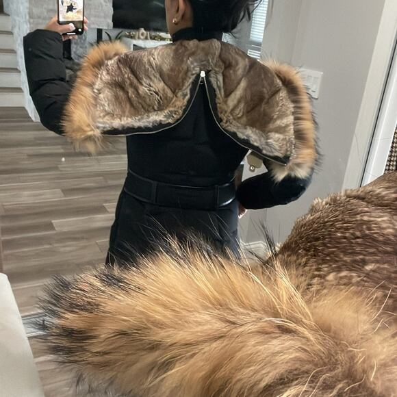 Mackage Trish Down Coat with Naturall Fur Sz XS - Picture 5 of 7